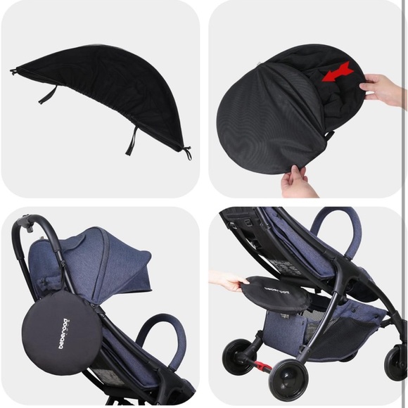 UniversalStrollerSunshade & Mosquito🦟2-in-1 UV ProtectionNetCover w 2-WayZipper - Picture 8 of 8